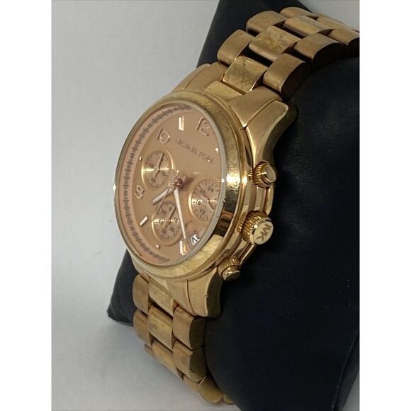 Michael Kors Runway MK5128 Womens Stainless Steel Analog Dial Quartz Watch JK371 - Picture 4 of 12